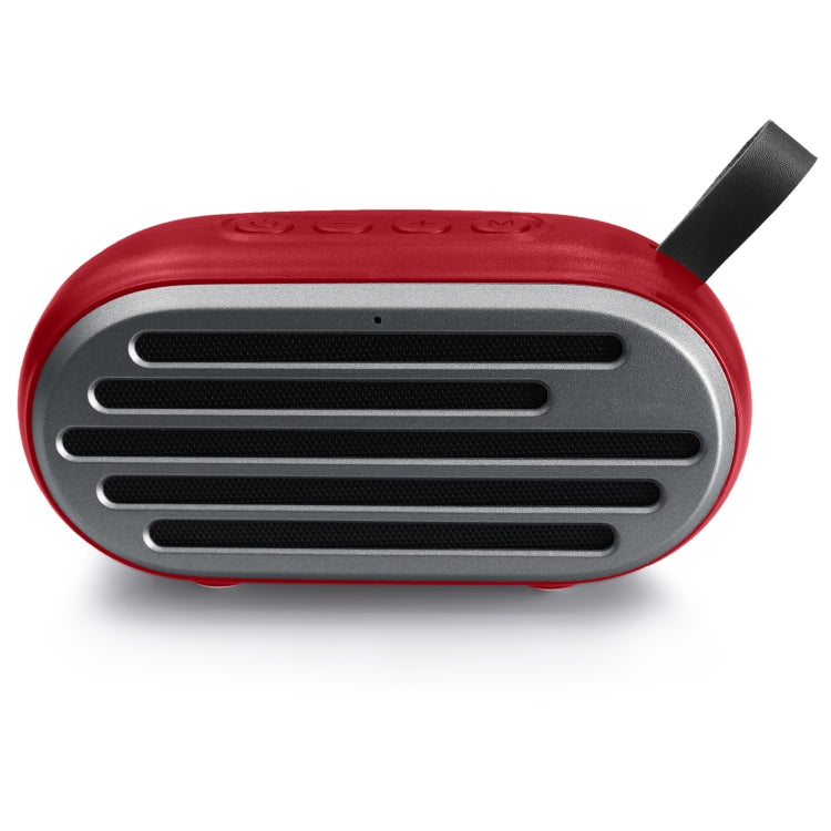 New Rixing NR-105 Mini TWS Metal Bluetooth Speaker Support Hands-free Call / FM(Red) - HoMEdemic™ 