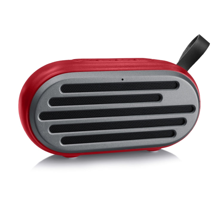 New Rixing NR-105 Mini TWS Metal Bluetooth Speaker Support Hands-free Call / FM(Red) - HoMEdemic™ 