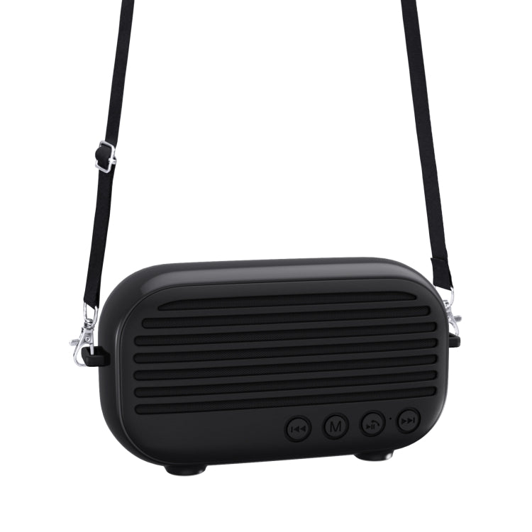 New Rixing NR-3000M Bluetooth 5.0 Portable Karaoke Wireless Bluetooth Speaker with Microphone & Shoulder Strap(Black) - HoMEdemic™ 