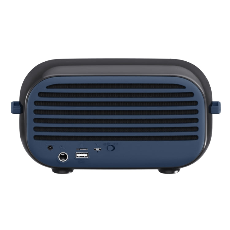 New Rixing NR-3000M Bluetooth 5.0 Portable Karaoke Wireless Bluetooth Speaker with Microphone & Shoulder Strap(Blue) - HoMEdemic™ 