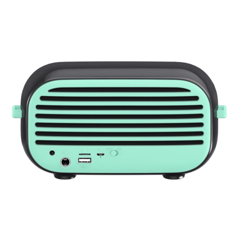 New Rixing NR-3000M Bluetooth 5.0 Portable Karaoke Wireless Bluetooth Speaker with Microphone & Shoulder Strap(Green) - HoMEdemic™ 