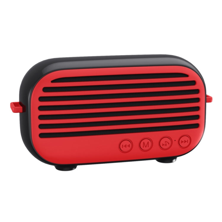 New Rixing NR-3000M Bluetooth 5.0 Portable Karaoke Wireless Bluetooth Speaker with Microphone & Shoulder Strap(Red) - HoMEdemic™ 