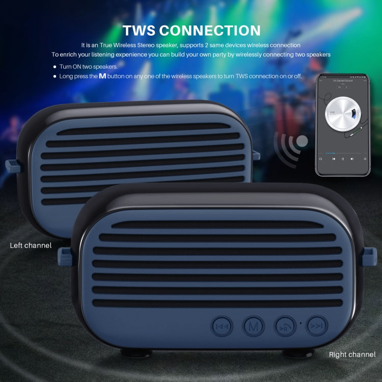 New Rixing NR-3000M Bluetooth 5.0 Portable Karaoke Wireless Bluetooth Speaker with Microphone & Shoulder Strap(Red) - HoMEdemic™ 