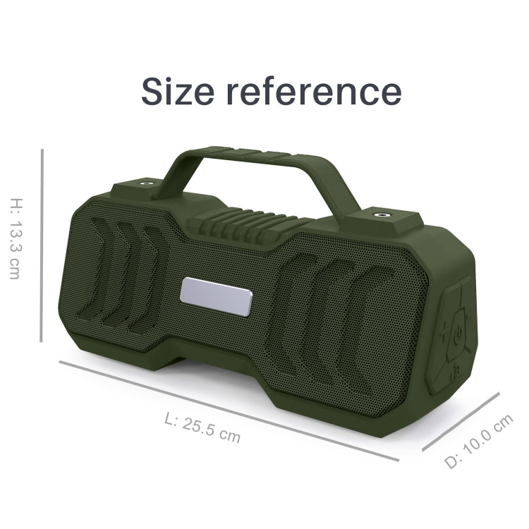 New Rixing NR-4500M Bluetooth 5.0 Portable Outdoor Karaoke Wireless Bluetooth Speaker with Microphone(Grey) - HoMEdemic™ 