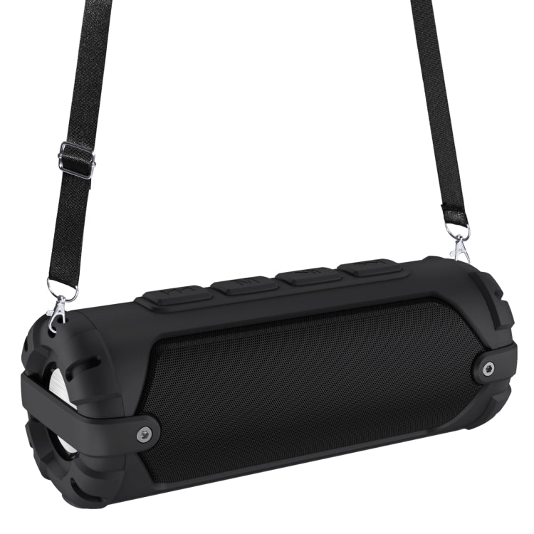 New Rixing NR-6013 Bluetooth 5.0 Portable Outdoor Wireless Bluetooth Speaker with Shoulder Strap(Black) - HoMEdemic™ 