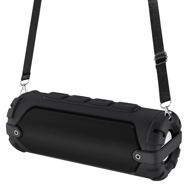 New Rixing NR-6013 Bluetooth 5.0 Portable Outdoor Wireless Bluetooth Speaker with Shoulder Strap(Black) - HoMEdemic™ 