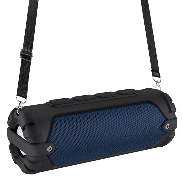 New Rixing NR-6013 Bluetooth 5.0 Portable Outdoor Wireless Bluetooth Speaker with Shoulder Strap(Blue) - HoMEdemic™ 