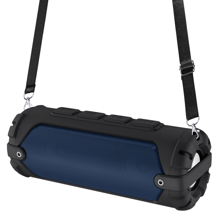New Rixing NR-6013 Bluetooth 5.0 Portable Outdoor Wireless Bluetooth Speaker with Shoulder Strap(Blue) - HoMEdemic™ 