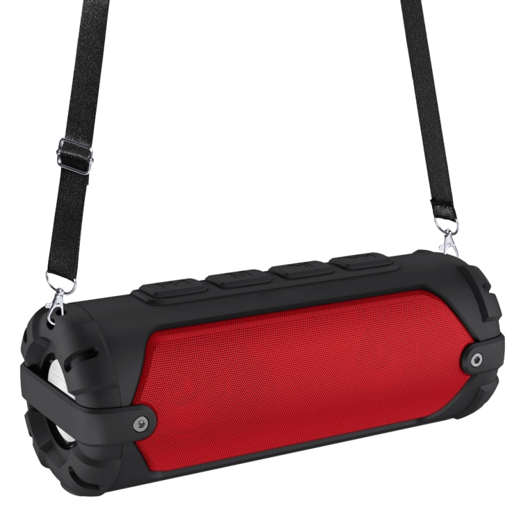 New Rixing NR-6013 Bluetooth 5.0 Portable Outdoor Wireless Bluetooth Speaker with Shoulder Strap(Red) - HoMEdemic™ 