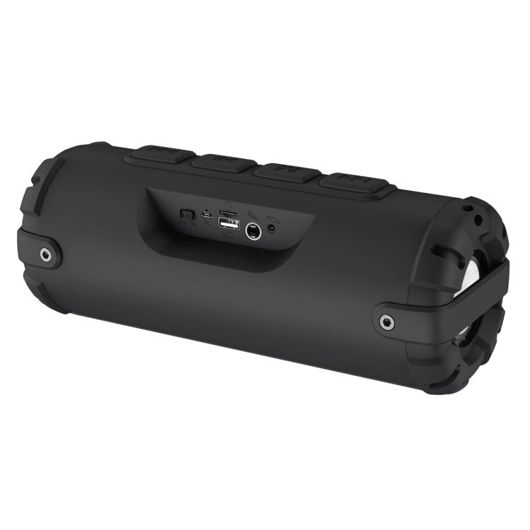 New Rixing NR-6013M Bluetooth 5.0 Portable Outdoor Karaoke Wireless Bluetooth Speaker with Microphone & Shoulder Strap(Black) - HoMEdemic™ 