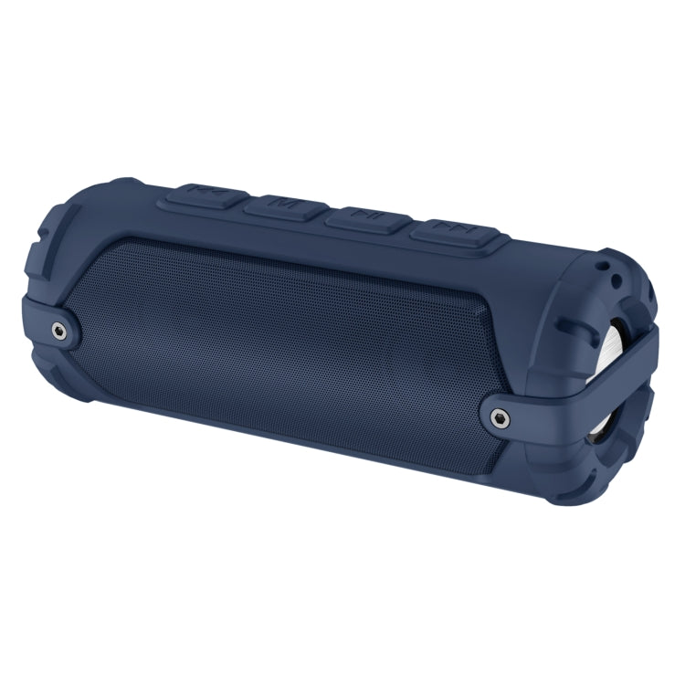 New Rixing NR-6013M Bluetooth 5.0 Portable Outdoor Karaoke Wireless Bluetooth Speaker with Microphone & Shoulder Strap(Blue) - HoMEdemic™ 
