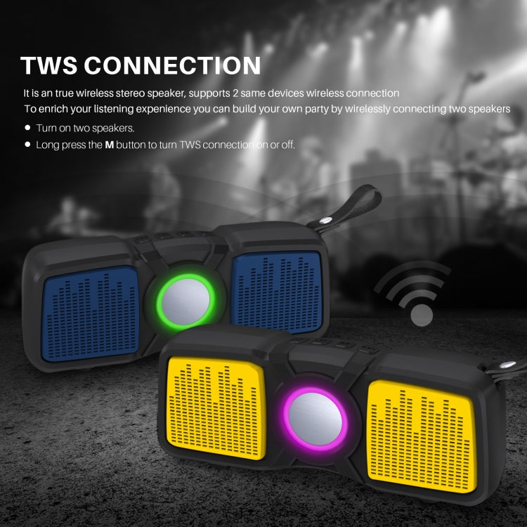 New Rixing NR-9011 Bluetooth 5.0 Portable Outdoor Wireless Bluetooth Speaker(Blue) - HoMEdemic™ 