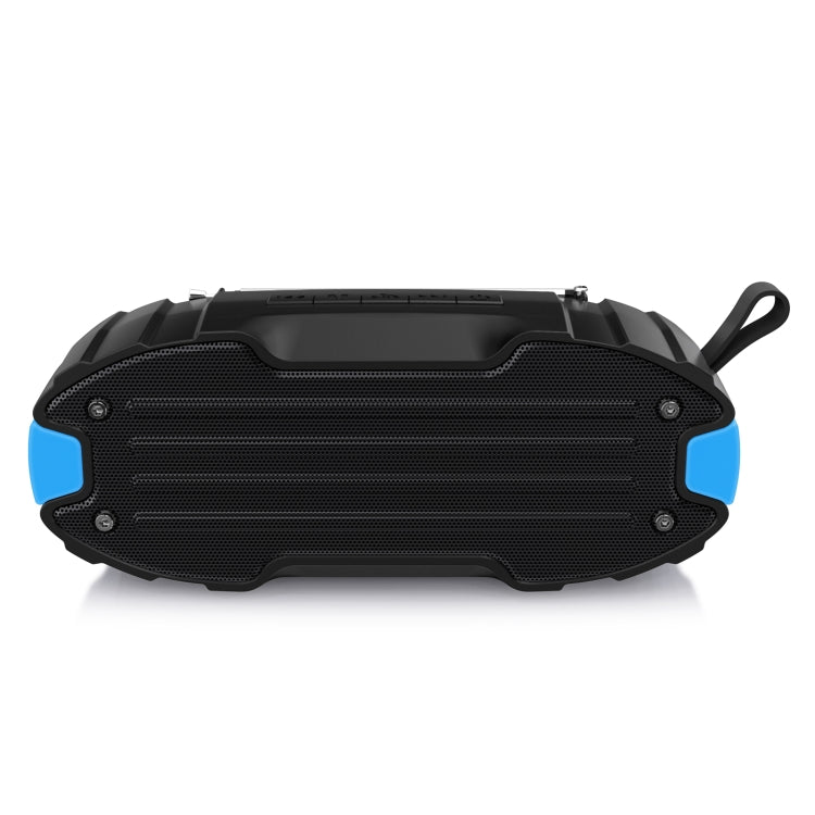 New Rixing NR-907FM TWS Outdoor Bluetooth Speaker Support Hands-free Call / FM with Handle & Antenna(Blue) - HoMEdemic™ 