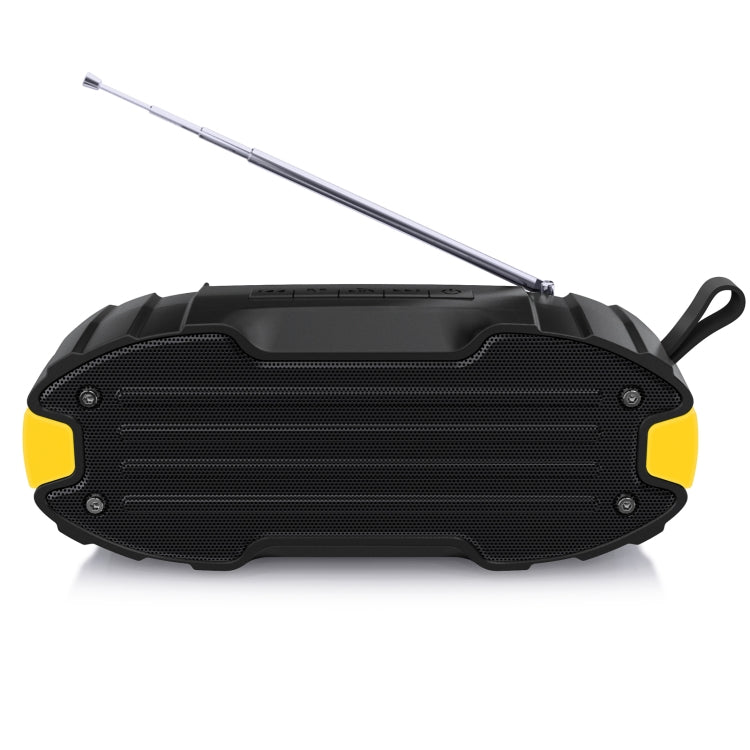 New Rixing NR-907FM TWS Outdoor Bluetooth Speaker Support Hands-free Call / FM with Handle & Antenna(Yellow) - HoMEdemic™ 