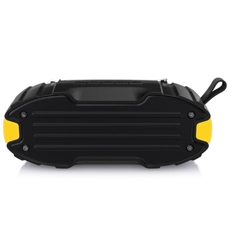 New Rixing NR-907FM TWS Outdoor Bluetooth Speaker Support Hands-free Call / FM with Handle & Antenna(Yellow) - HoMEdemic™ 