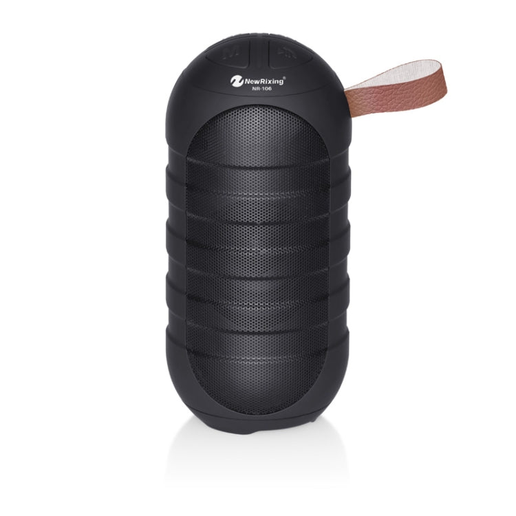NewRixing NR-106 Mini Portable Stereo Bluetooth Speaker, Support Hands-free Calling & TF Card Slot & FM(Black) - HoMEdemic™ 