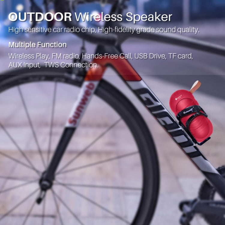 NewRixing NR-106 Mini Portable Stereo Bluetooth Speaker, Support Hands-free Calling & TF Card Slot & FM(Black) - HoMEdemic™ 