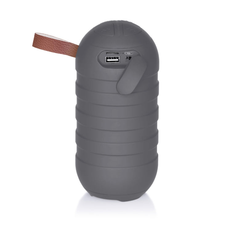 NewRixing NR-106 Mini Portable Stereo Bluetooth Speaker, Support Hands-free Calling & TF Card Slot & FM(Gray) - HoMEdemic™ 