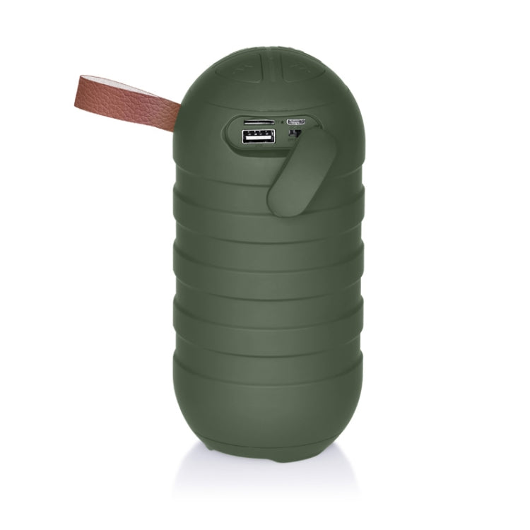 NewRixing NR-106 Mini Portable Stereo Bluetooth Speaker, Support Hands-free Calling & TF Card Slot & FM(Green) - HoMEdemic™ 