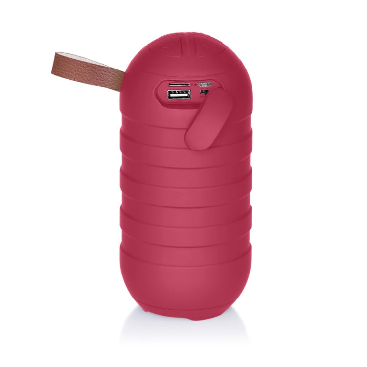NewRixing NR-106 Mini Portable Stereo Bluetooth Speaker, Support Hands-free Calling & TF Card Slot & FM(Red) - HoMEdemic™ 