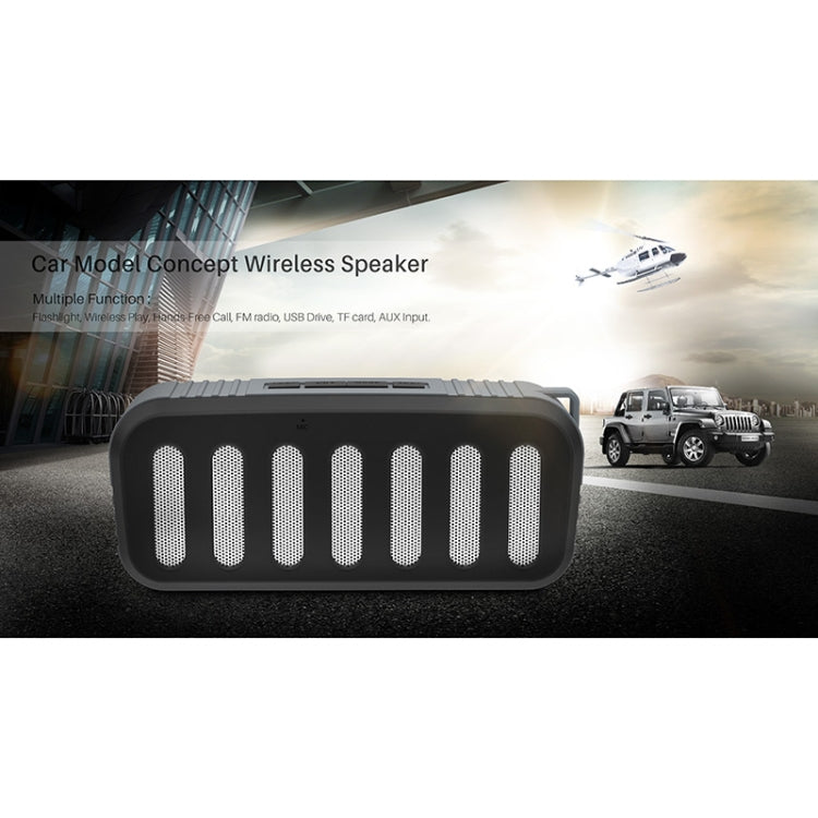 NewRixing NR-2013 TWS Car Exhaust Duct-shaped Bluetooth Speaker(Red) - HoMEdemic™ 