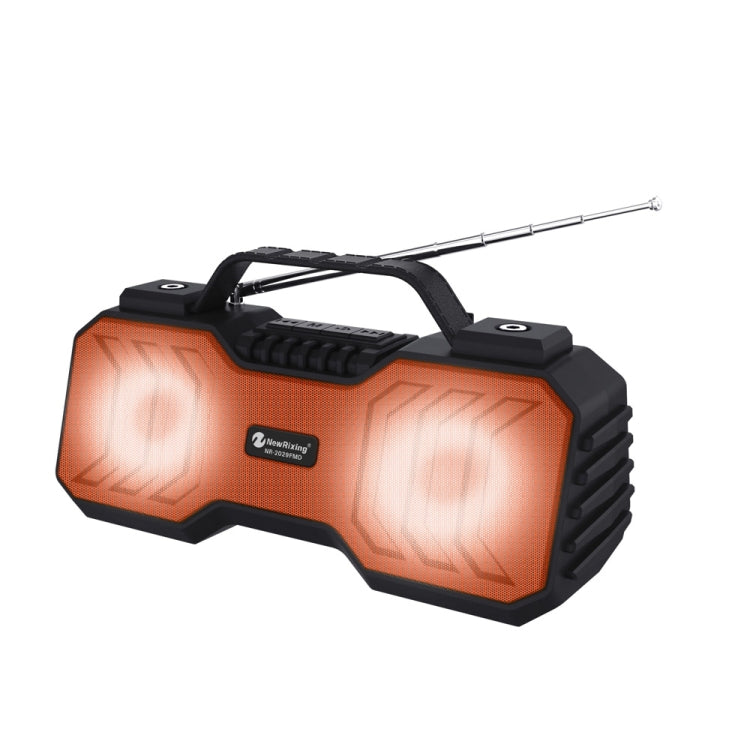 NewRixing NR-2029FMD TWS LED Flashlight Bluetooth Speaker, Support TF Card / FM / 3.5mm AUX / U Disk / Hands-free Calling(Qrange) - HoMEdemic™ 
