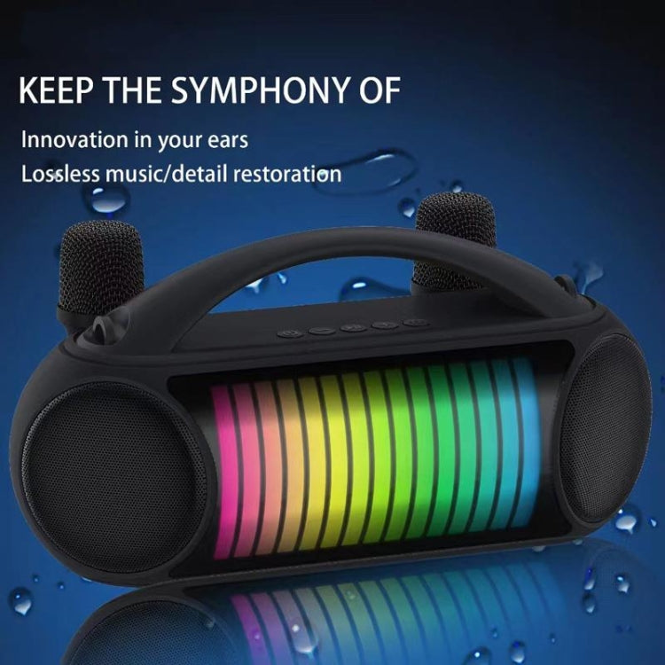 NewRixing NR-222 Portable Outdoor Dual Mic Colorful Wireless Bluetooth Speaker(Green) - HoMEdemic™ 
