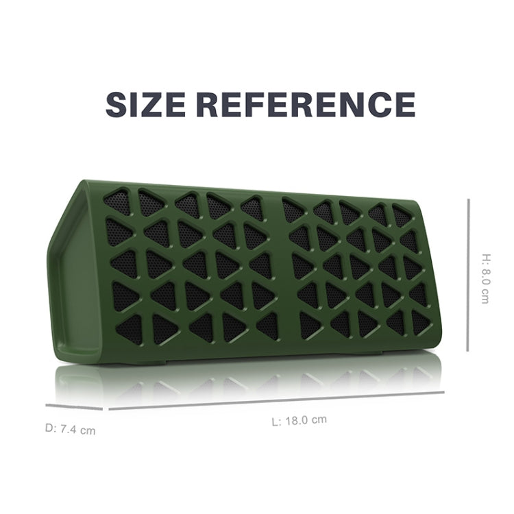 NewRixing NR-3021 TWS Hollow Triangle Pattern Bluetooth Speaker(Black) - HoMEdemic™ 
