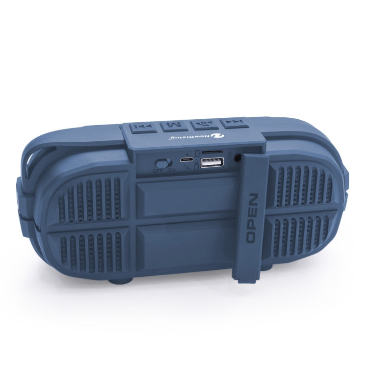 NewRixing NR-3023 Portable Stereo Wireless Bluetooth Speaker, Built-in Microphone, Support TF Card / FM(Blue) - HoMEdemic™ 