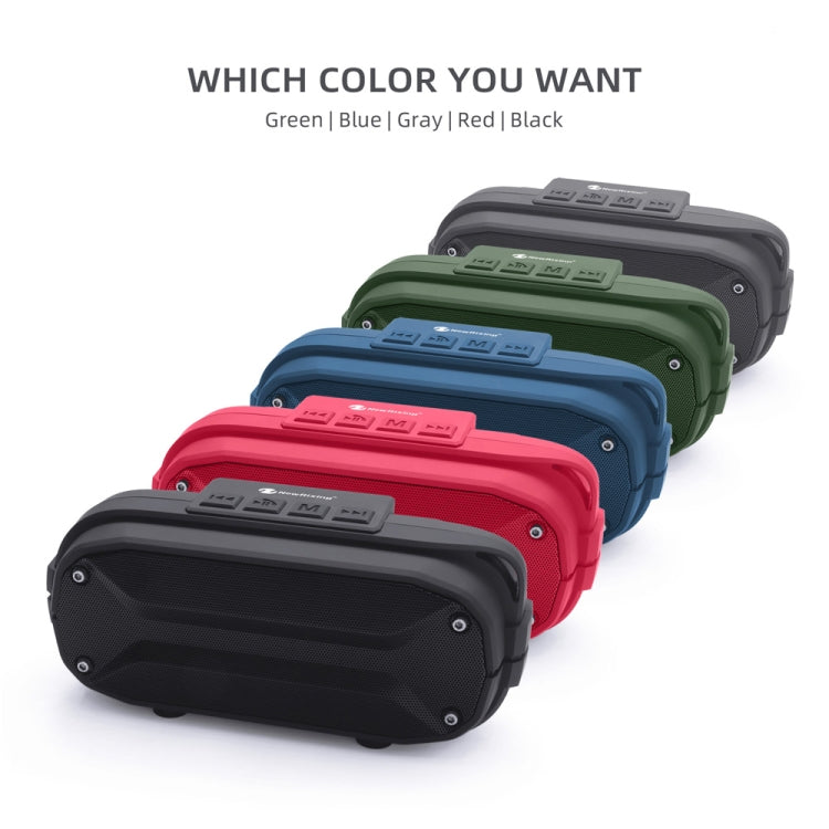 NewRixing NR-3023 Portable Stereo Wireless Bluetooth Speaker, Built-in Microphone, Support TF Card / FM(Blue) - HoMEdemic™ 