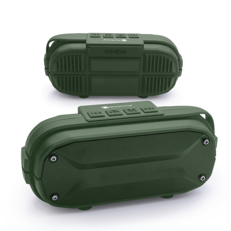 NewRixing NR-3023 Portable Stereo Wireless Bluetooth Speaker, Built-in Microphone, Support TF Card / FM(Blue) - HoMEdemic™ 
