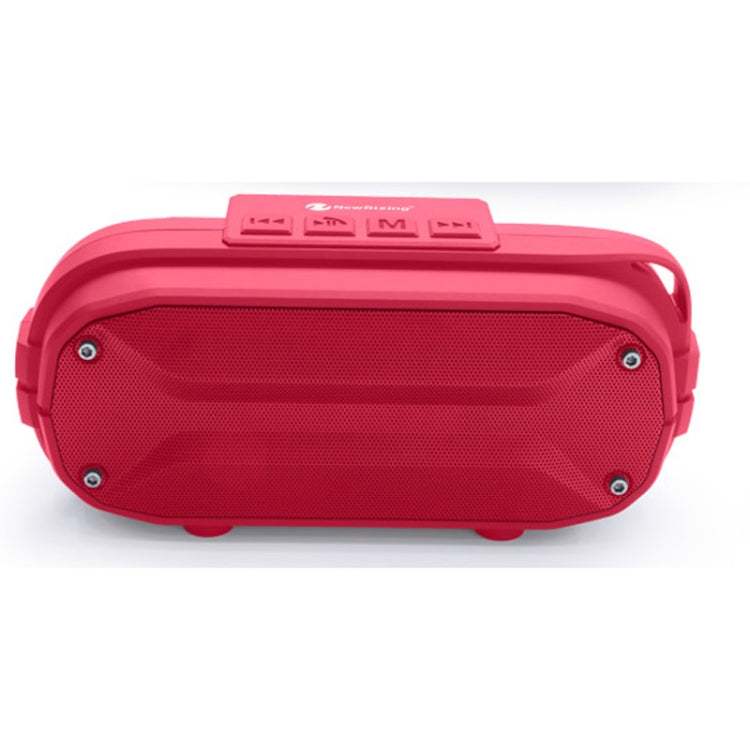 NewRixing NR-3023 Portable Stereo Wireless Bluetooth Speaker, Built-in Microphone, Support TF Card / FM(Red) - HoMEdemic™ 