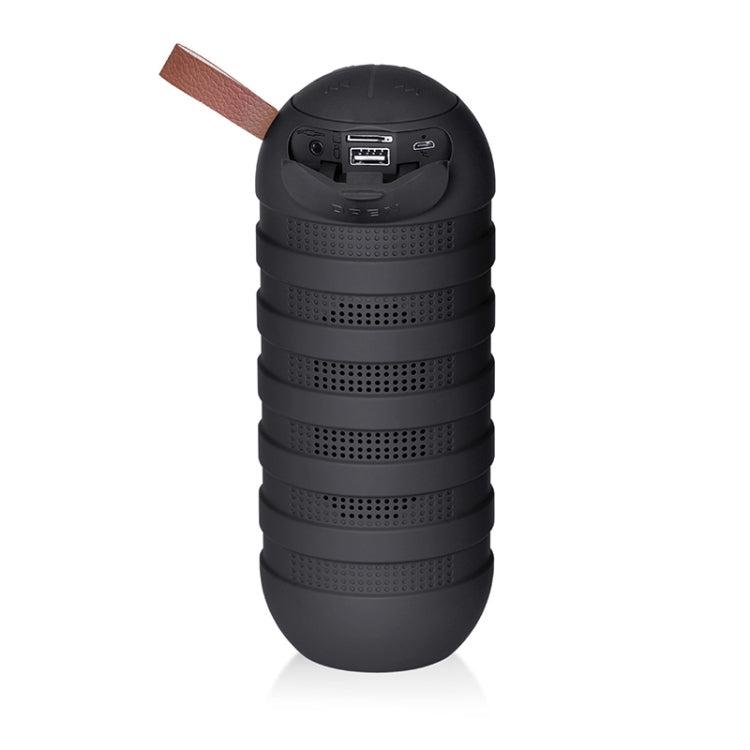 NewRixing NR-3025 TWS Outdoor Portable Splashproof Bluetooth Speaker with Flashlight Function(Black) - HoMEdemic™ 