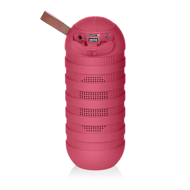 NewRixing NR-3025 TWS Outdoor Portable Splashproof Bluetooth Speaker with Flashlight Function(Red) - HoMEdemic™ 