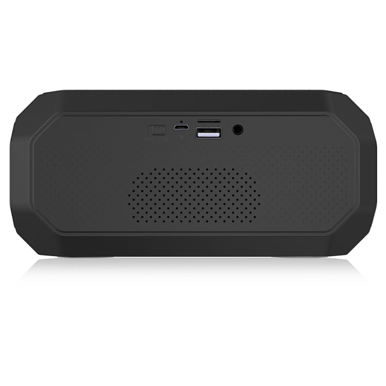 NewRixing NR-4000 TWS Mesh Polygon Music Box Concept Bluetooth Speaker(Black) - HoMEdemic™ 