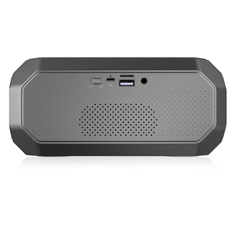 NewRixing NR-4000 TWS Mesh Polygon Music Box Concept Bluetooth Speaker(Iron Grey) - HoMEdemic™ 