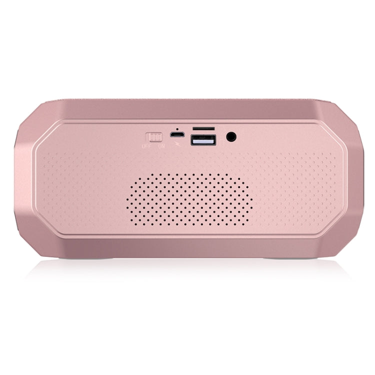 NewRixing NR-4000 TWS Mesh Polygon Music Box Concept Bluetooth Speaker(Rose Gold) - HoMEdemic™ 