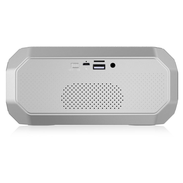 NewRixing NR-4000 TWS Mesh Polygon Music Box Concept Bluetooth Speaker(Silver) - HoMEdemic™ 
