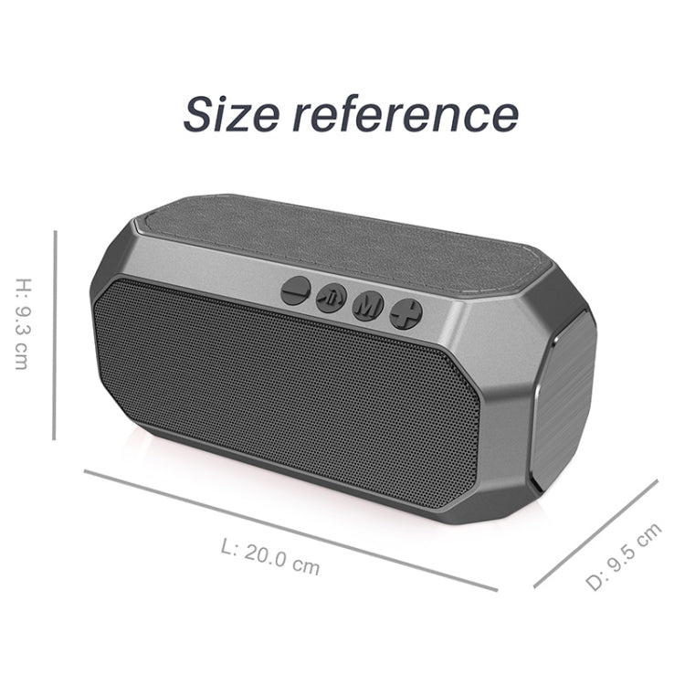 NewRixing NR-4000 TWS Mesh Polygon Music Box Concept Bluetooth Speaker(Silver) - HoMEdemic™ 