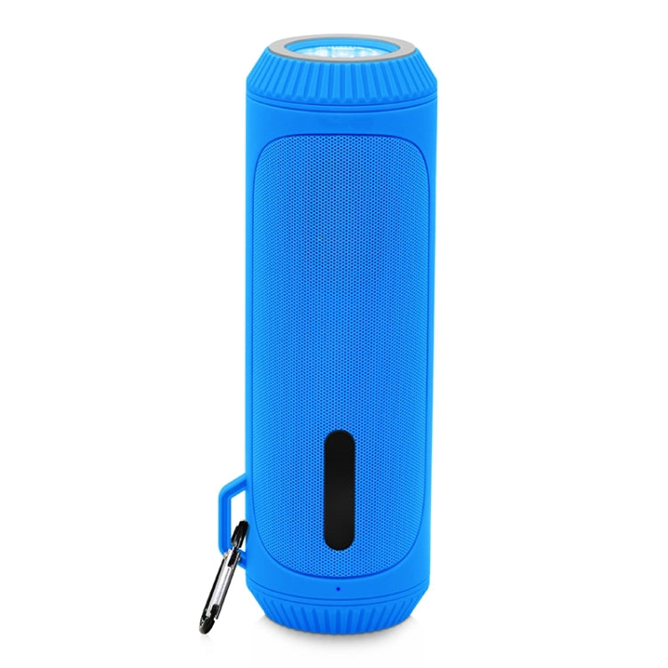NewRixing NR-4016A TWS Outdoor Splashproof Bluetooth Speaker with Carabiner Handle & SOS Flashlight(Blue) - HoMEdemic™ 