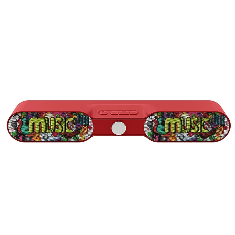 NewRixing NR-4017A TWS Graffiti Soundbar Bluetooth Speaker with Knob(Music Melody) - HoMEdemic™ 