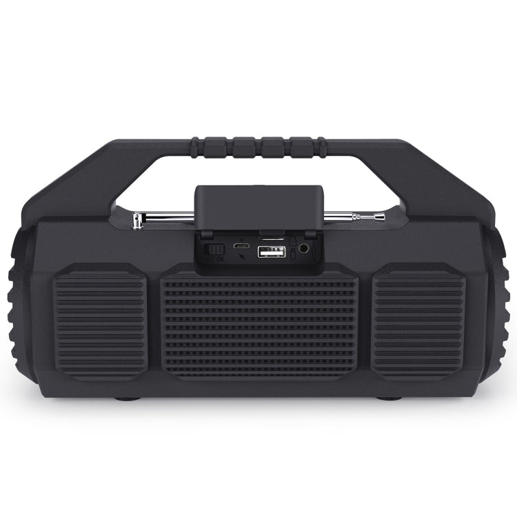 NewRixing NR-4025FM Outdoor Splash-proof Water Portable Bluetooth Speaker, Support Hands-free Call / TF Card / FM / U Disk(Black) - HoMEdemic™ 