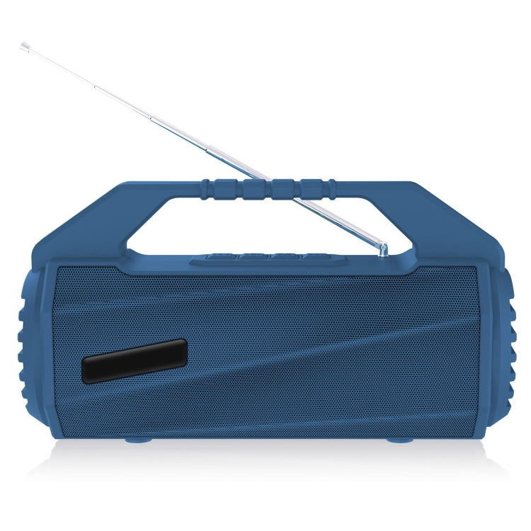 NewRixing NR-4025FM Outdoor Splash-proof Water Portable Bluetooth Speaker, Support Hands-free Call / TF Card / FM / U Disk(Blue) - HoMEdemic™ 