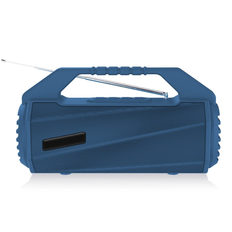 NewRixing NR-4025FM Outdoor Splash-proof Water Portable Bluetooth Speaker, Support Hands-free Call / TF Card / FM / U Disk(Blue) - HoMEdemic™ 