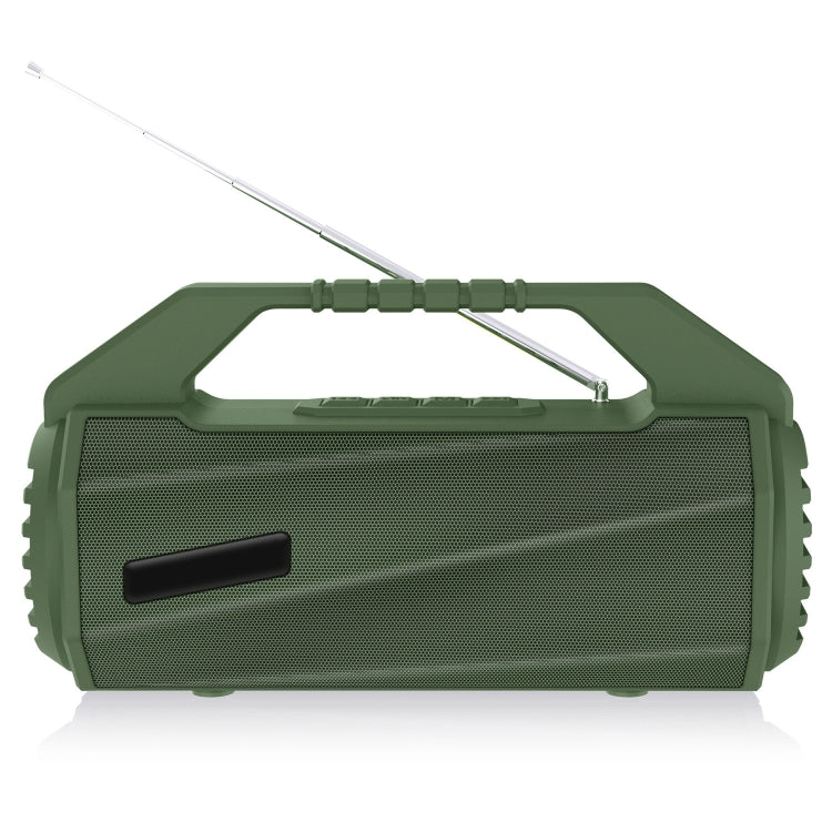 NewRixing NR-4025FM Outdoor Splash-proof Water Portable Bluetooth Speaker, Support Hands-free Call / TF Card / FM / U Disk(Green) - HoMEdemic™ 