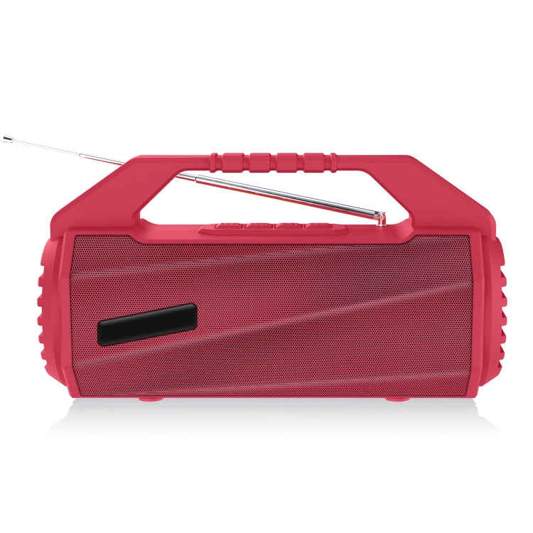 NewRixing NR-4025FM Outdoor Splash-proof Water Portable Bluetooth Speaker, Support Hands-free Call / TF Card / FM / U Disk(Red) - HoMEdemic™ 