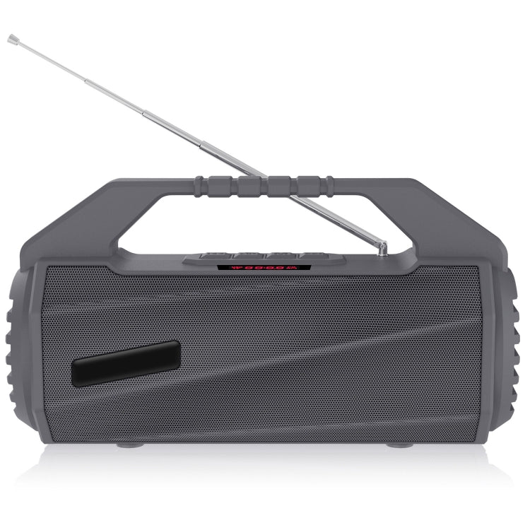 NewRixing NR-4025FM with Screen Outdoor Splash-proof Water Portable Bluetooth Speaker, Support Hands-free Call / TF Card / FM / U Disk(Grey) - HoMEdemic™ 