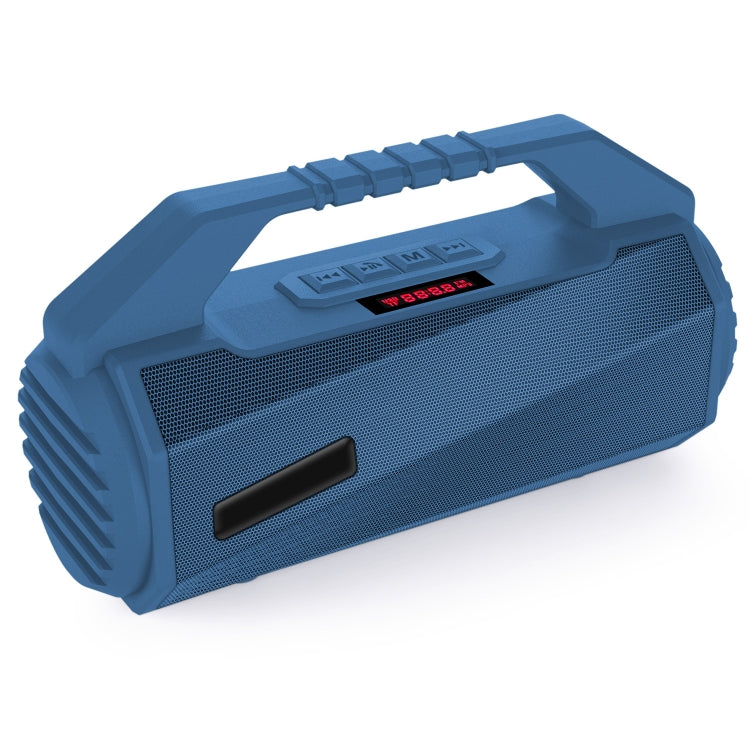NewRixing NR-4025P with Screen Outdoor Splash-proof Water Portable Bluetooth Speaker, Support Hands-free Call / TF Card / FM / U Disk(Blue) - HoMEdemic™ 