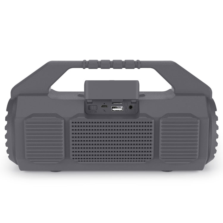 NewRixing NR-4025P with Screen Outdoor Splash-proof Water Portable Bluetooth Speaker, Support Hands-free Call / TF Card / FM / U Disk(Grey) - HoMEdemic™ 