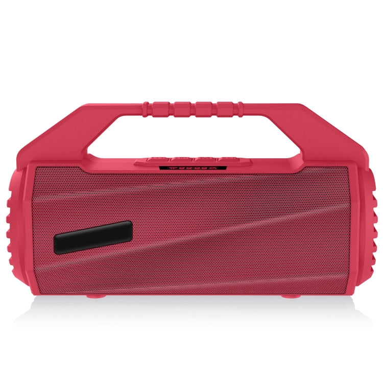 NewRixing NR-4025P with Screen Outdoor Splash-proof Water Portable Bluetooth Speaker, Support Hands-free Call / TF Card / FM / U Disk(Red) - HoMEdemic™ 